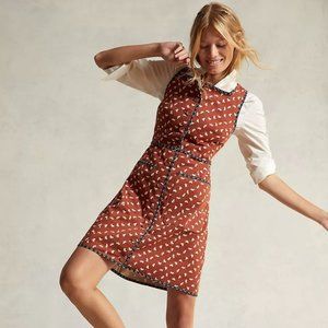 Anthropologie Maeve Shift Mini Dress - Size 4 - Reddish Brown Motif